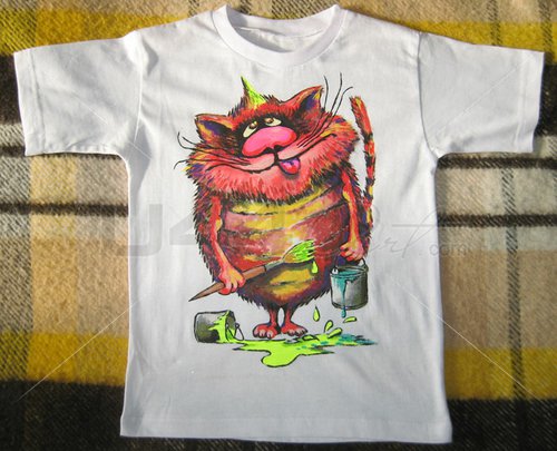 George Makarov-Yakubovski T-shirt. Red Cat.
