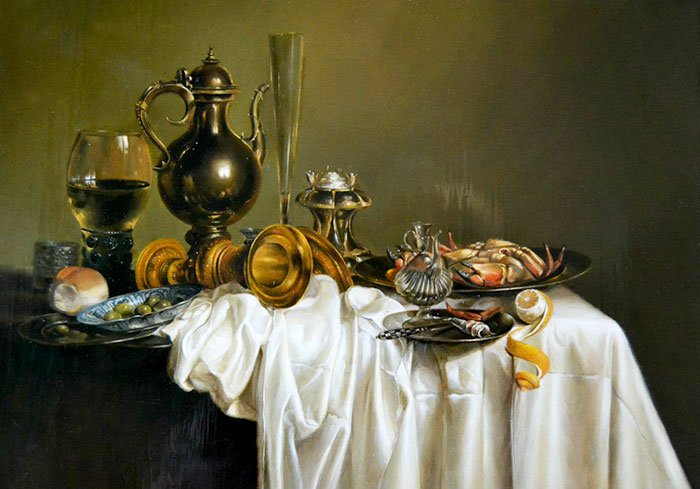 Ekaterina Rubleva "Breakfast. Willem Claesz Heda (copy)" 