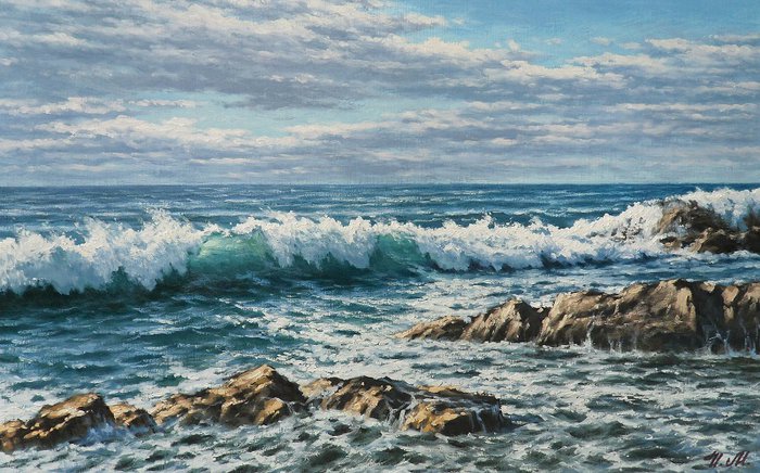 Maxim Ilin Emerald waves of the Atlantic