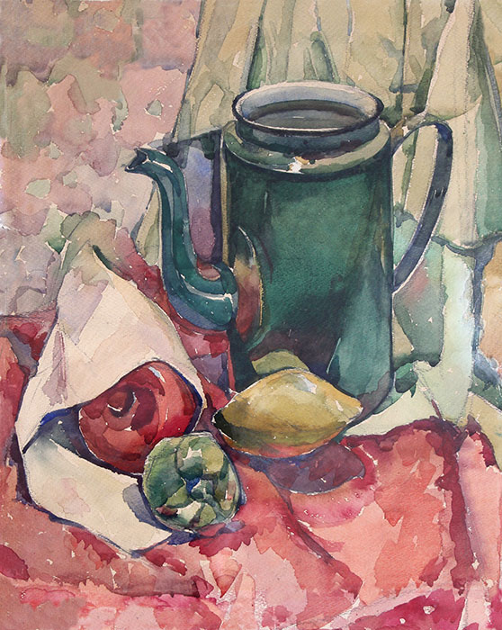 Георгий Макаров-Якубовский Натюрморт с зеленым чайником