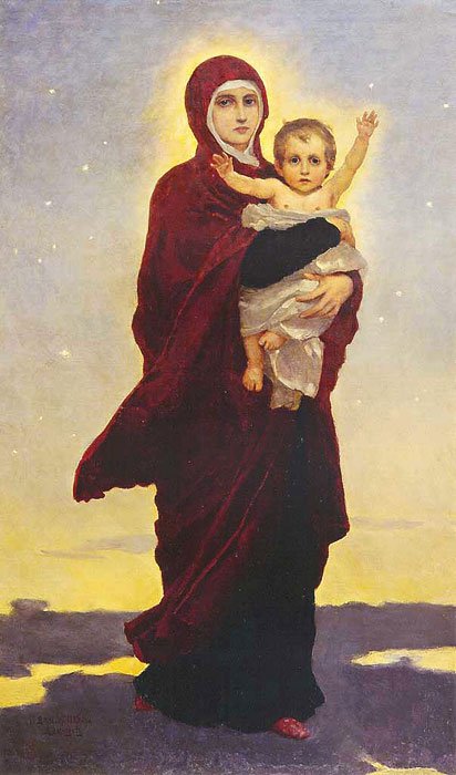 Vadim Mihailov Virgin and Child. Vasnetsov V.M. (copy)