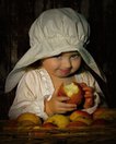 Георгий Макаров-Якубовский: Девочка и яблоки
