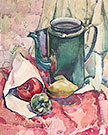 Георгий Макаров-Якубовский: Натюрморт с зеленым чайником