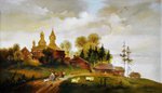 Екатерина Рублёва: Пейзаж Федоскино (копия)